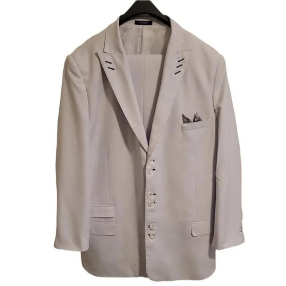 Men's 2pc Suit by Statement (size 46L/40L) - Picture 11 of 14